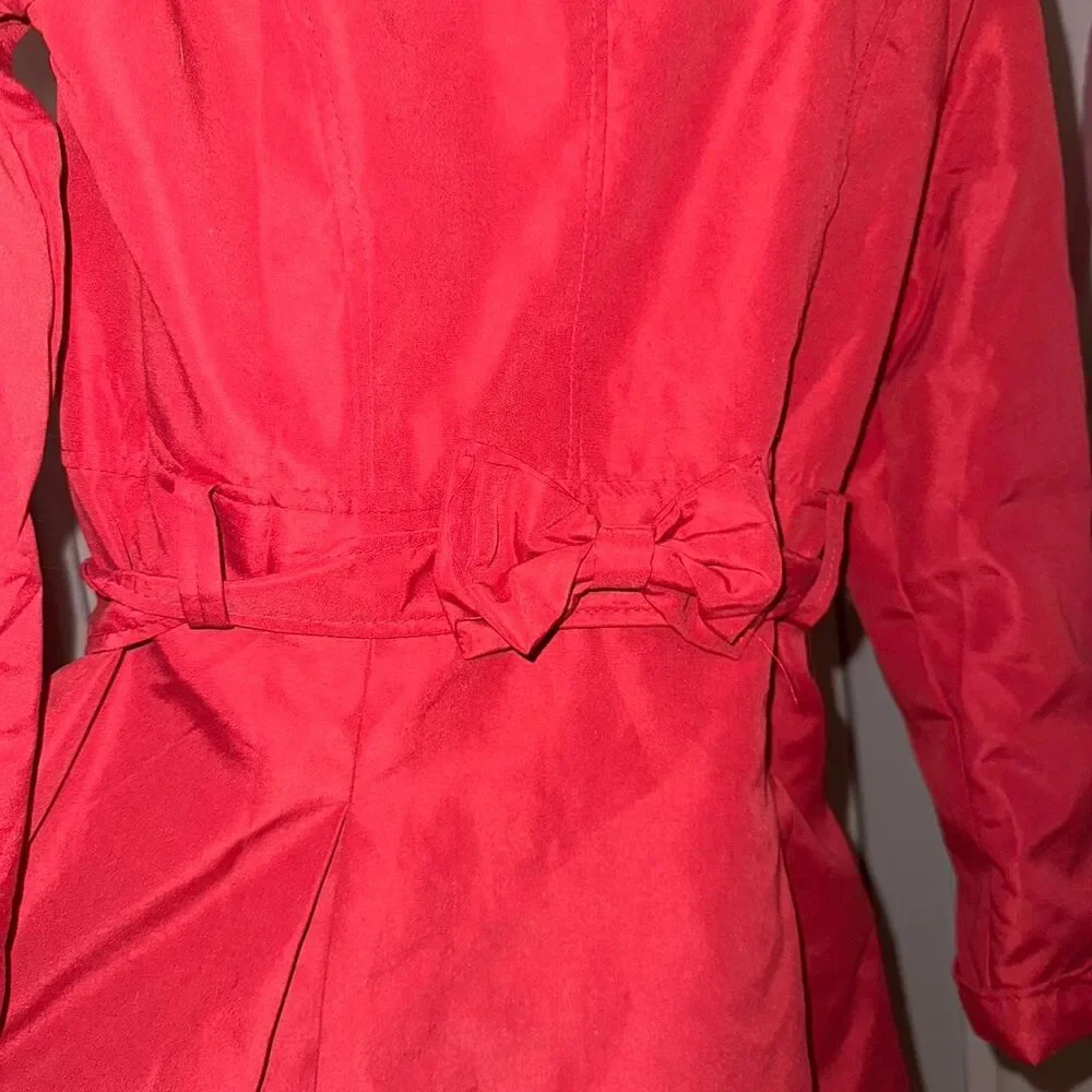 Coquette Dark Red Double Breasted Coat - Picture 4 of 6